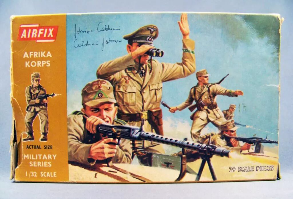 Airfix 18061 132 WW2 German Afrika Korps (Brown Box 1972) 29 pieces