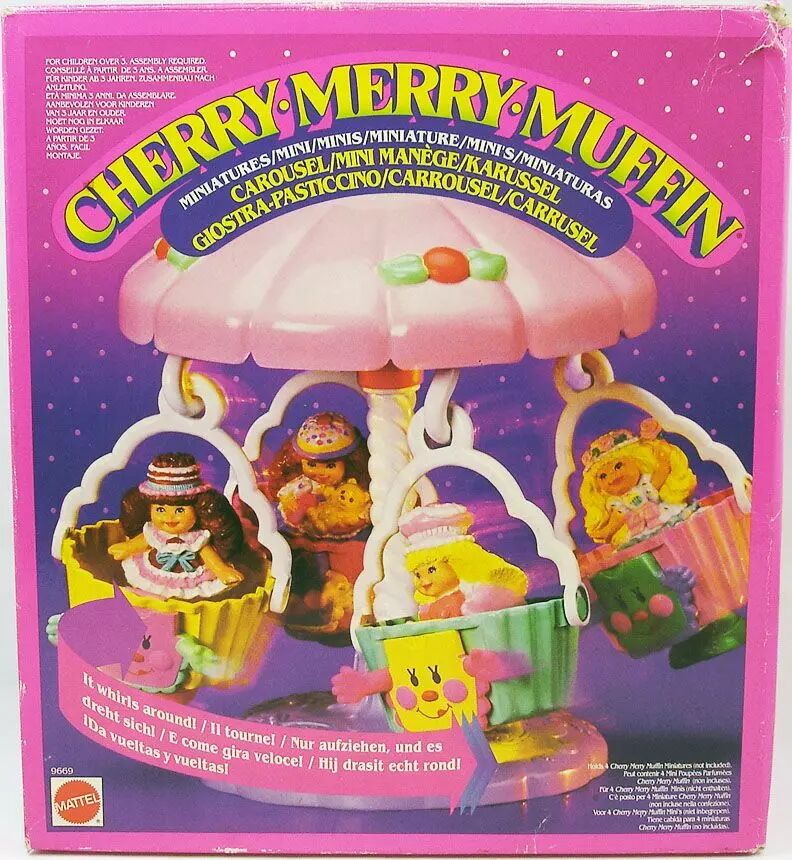 Cherry Merry Muffin Miniature CherryGoRound Carousel Mini Manège
