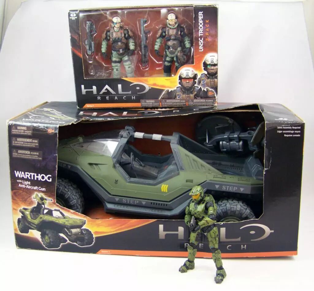 Halo Reach - McFarlane Toys - Warthog + Master Chief + UNSC Trooper 2-pack