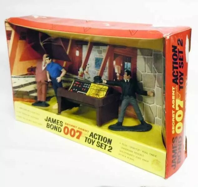 James Bond (Vintage) Figurines Gilbert Goldfinger Action Toy Set 2