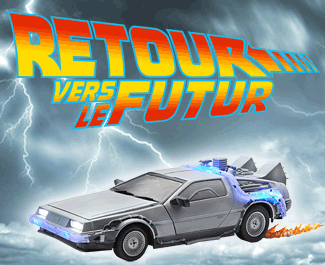 Back to the Future - Delorean Time Machine & Figures