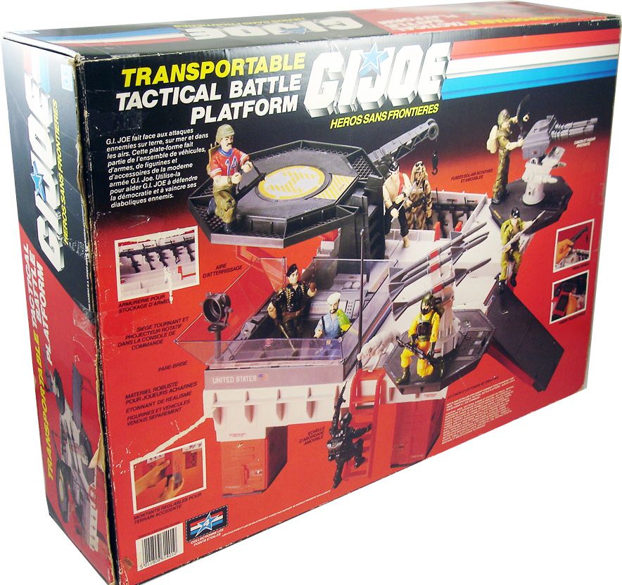 TRANSPORTABLE TACTICAL BATTLE PLATFORM CHAIR SEAT 1985 G.I JOE