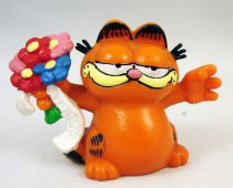 Garfield - Figurine PVC Bully - Garfield avec fleurs 