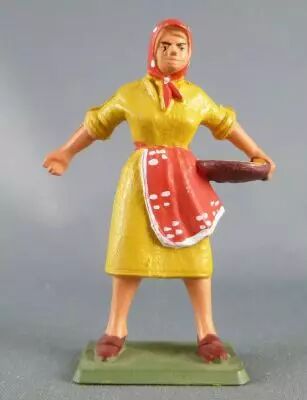 Starlux - La Ferme - Fermi�re donnant le grain (jaune & rouge) (s�rie 59 r�f 510)