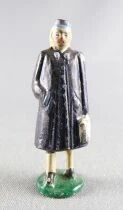 0 Gauge 1:43 French Lead Figure 40mm Woman Trenchcoat & Hand Bag