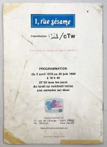 1 Rue Sésame (Sesame Street) - Dossier de Presse TF1 & CTW (1980)