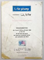 1 Rue Sésame (Sesame Street) - TF1 & CTW Pressbook (1980)