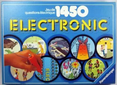 1450 Electronic - Jeu de quiz questions �lectrique - Ravensburger 1984