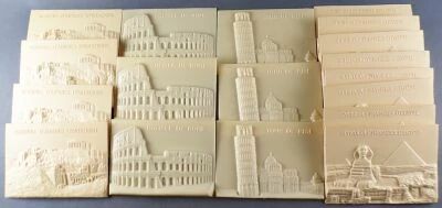 18 Plaquettes Publicitaires Les Coop? Stenval?  - Les Grands Monuments Historiques