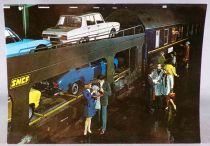 2 Cartes Postales CPSM Sncf Train Auto Couchettes 1970 Neuves