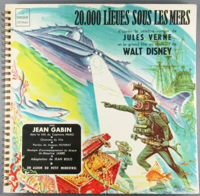 20.000 lieues sous les mers - Dique 33T Album Illustr� - Le Petit M�nestre 1955l