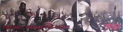 300 - Spartans, Prepare for Glory - Poster Printed Canvas on Wood Frame 120x30cm 48\ x12\ 