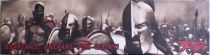 300 - Spartans, Prepare for Glory - Poster Printed Canvas on Wood Frame 120x30cm 48\ x12\ 