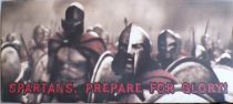 300 - Spartans, Prepare for Glory - Poster Printed Canvas on Wood Frame 120x30cm 48\ x12\ 