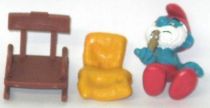 40228 PaPa Smurf with rocking chair (mint in box)