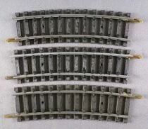 6Jouef 4872 Ho 3 x 1/2 Steel Curved Track R 385mm 15° Very Good