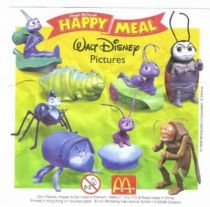 A bug\'s Life - Set of 8 McDonald Happy Meal figures