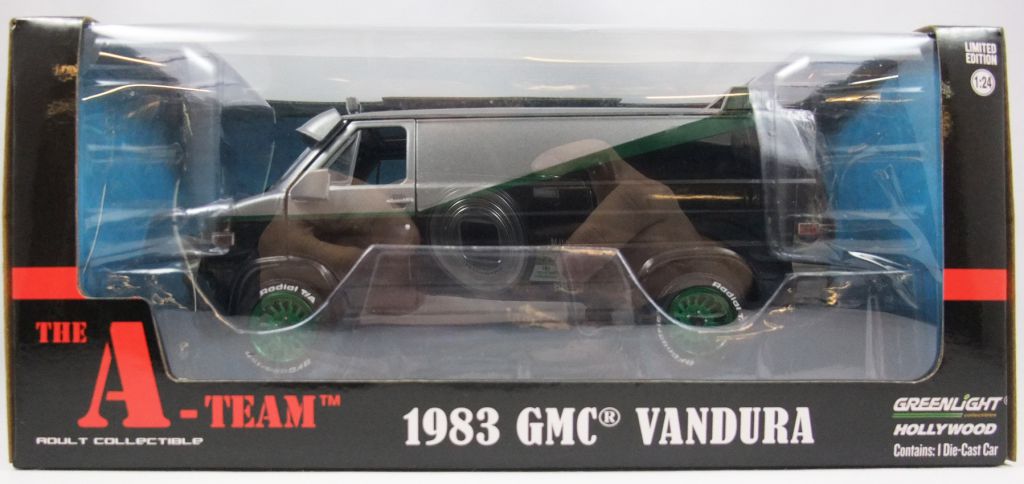 The A-Team 1983 GMC Vandura Hollywood Greenlight Diecast Toy Car 7.75" 1:24 