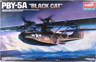 Academy Hobby Model Kits 12487 - WW2 US Navy Aircraft PBY--5A Black Cat 1:72 Mint in Box