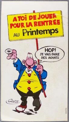 Achille Talon - Autocollant Promotionnel 1977 - A Toi de Jouer pour la Rentr�e au Printemps