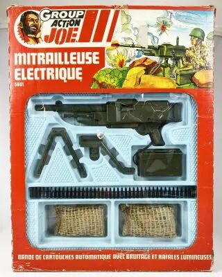 Action Joe (accessoires) - Mitrailleuse �lectrique - Ceji - R�f 5601