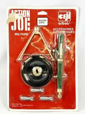 Action Joe (accessories) - Mortar - Ceji - Ref 2975 (mint on card)