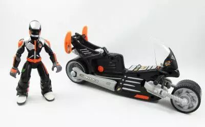 Action Man A.T.O.M. - Hasbro 2005 - Thunderbike 3000 & Axel (loose)