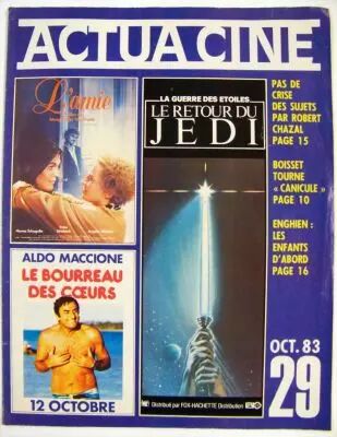 Actua Cin� n�29 - Le Retour du Jedi - octobre 1983 01