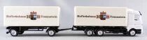 Adtruck Ho 1/87 Camion Mercedes-Benz Actros Blanc & Remorque Brasserie Hofbr&auml;uhaus Traunstein