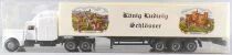 Adtruck Ho 1/87 Camion Peterbilt 379 Blanc & Remorque Ch&acirc;teaux du Roi Ludwig Neuf en Boite