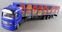 Adtruck Ho 1:87 Mercedes Actros Kam Lun White Truck & Punica Fruit Juice Road Trailer