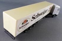 Adtruck Ho 1:87 Mercedes Actros Kam Lun White Truck & Schweiger Beer Road Trailer