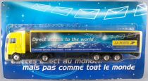 Adtruck Ho 1:87 Mercedes Actros Truck La Poste Direct Access to the World Trailer MOC