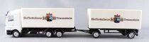Adtruck Ho 1:87 Mercedes-Benz Actros White Truck & Hofbr&auml;uhaus Traunstein Beer Road Trailer