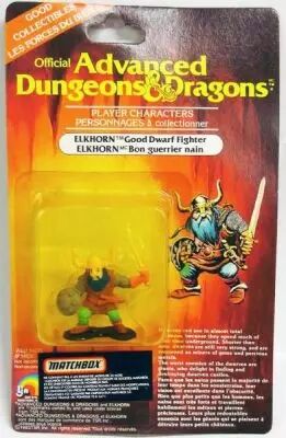 Advanced Dungeons & Dragons - LJN Miniature - Elkorn (carte Canada)