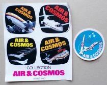 Air & Cosmos - 5 x Vintage Sticker 