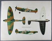 Airfix - N°12001-6 Livret Notice d\'Assemblage & Décalcos du Spitfire Supermarine Mk. 1a 1/24