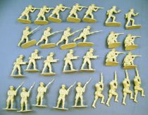 Airfix 1/32 WW2 British Height Army (Brown Box 1972) Complete 29 pieces
