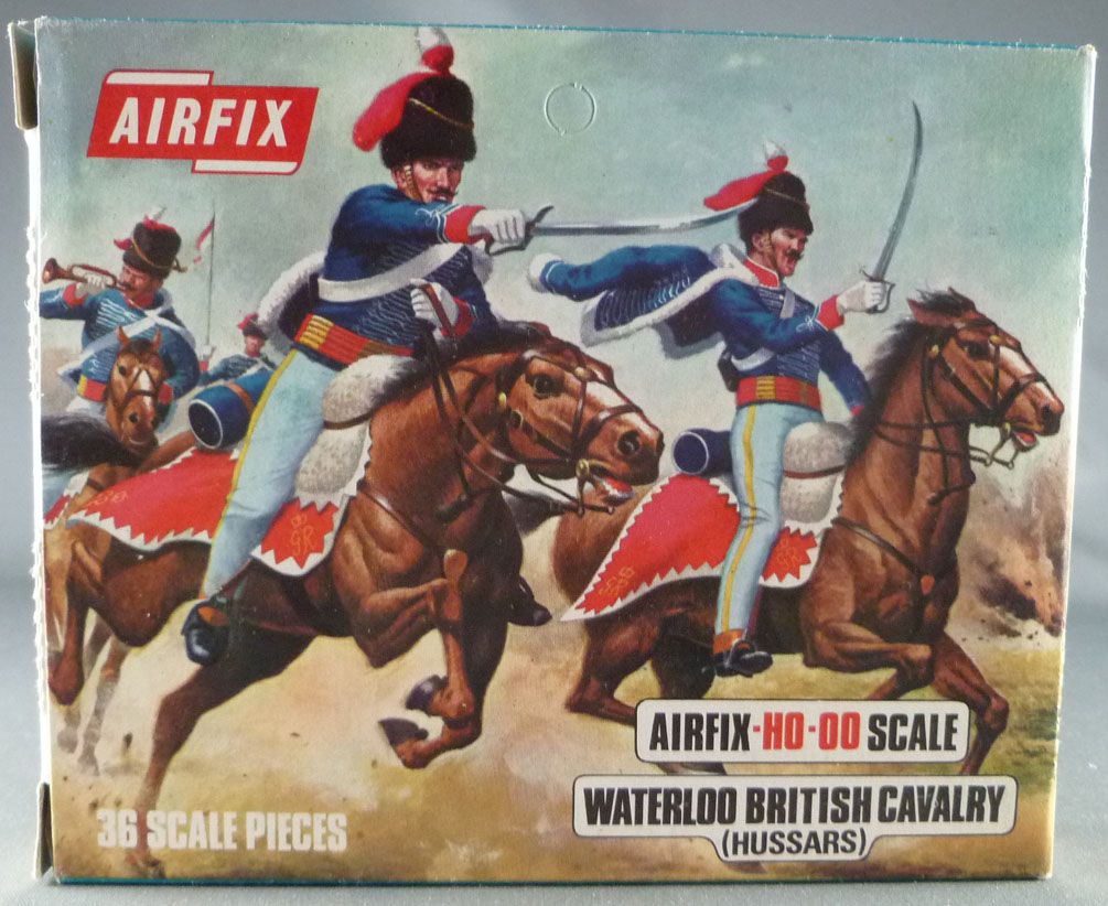 Airfix 1/72 HO Waterloo British Cavalry Red figures  1986 Box 