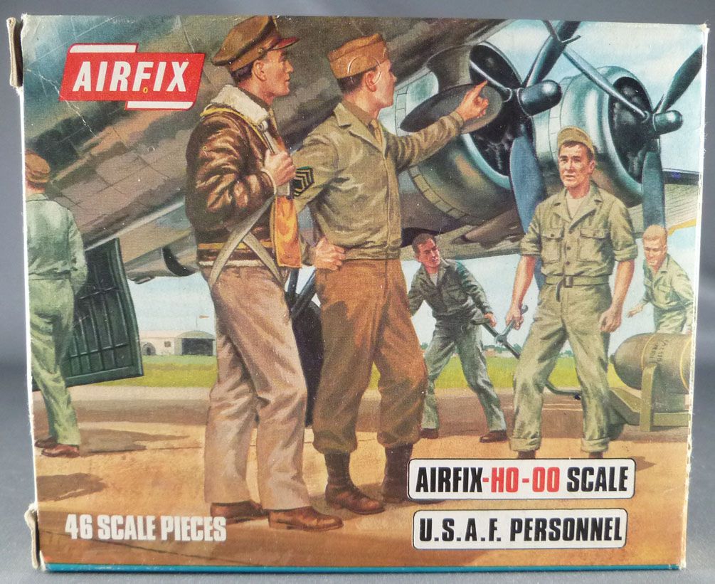 Airfix Airfix Vintage Classiques WWII USAAF Personnel Figurine Ensemble En 1/76 A00 