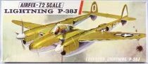 Airfix 284 S&eacute;rie 2 - WW2 US Air Force Avion Lockheed Lightning P-38J 1/72 Boite Vide