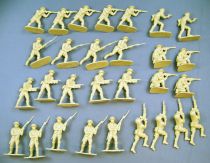 Airfix 32° WW2 Anglais 8ème armée (Boite marron 1972) Complète 29 pièces