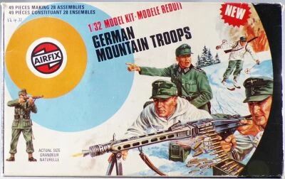 Airfix 51468-0 1:32 WW2 German Mountain Troops with 1978 Box