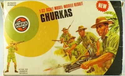 Airfix 51471-6 1:32 WW2 Ghurkas 1976 Target Box