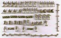 Airfix 51650-7 1/72 WW2 - Gun Emplacement Assault Set - Figurines Bunkers Chars Complet Boite 1974