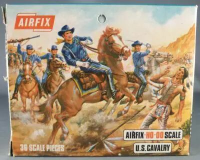 70'S SOLDAT AIRFIX 1:32 Figurine Far West Cowboys Boite Origine Western