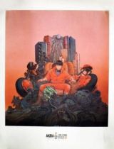 Akira - 27.2x35.2inches Poster Canson Paper - Akira 1982-1983 Otomo Katsuhiro par 1000 Editions (Spain) - Kaneda