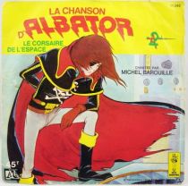 Albator - Disque 45T- La Chanson d Albator Michel Barouille - Disque Ades  Le Petit Menestrel 1979