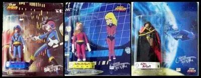 Albator, Ramis & Nausica - set of 3 action figures - Takara (mint on card)