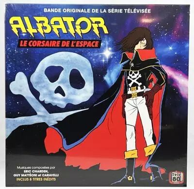 Albator Le Corsaire de l\'Espace - Disque Vinyl 33 tours T�l� 80 - Bande originale remasteris�e